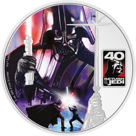 2023 Star Wars Return of the Jedi 40th Anniversary 3 oz .999 Silver Coin