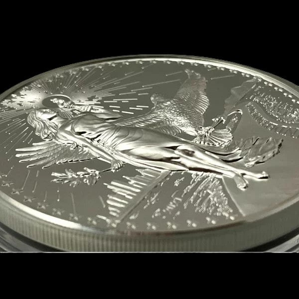 2021 Silver American Virtues Independence 10 oz .999 Silver Coin