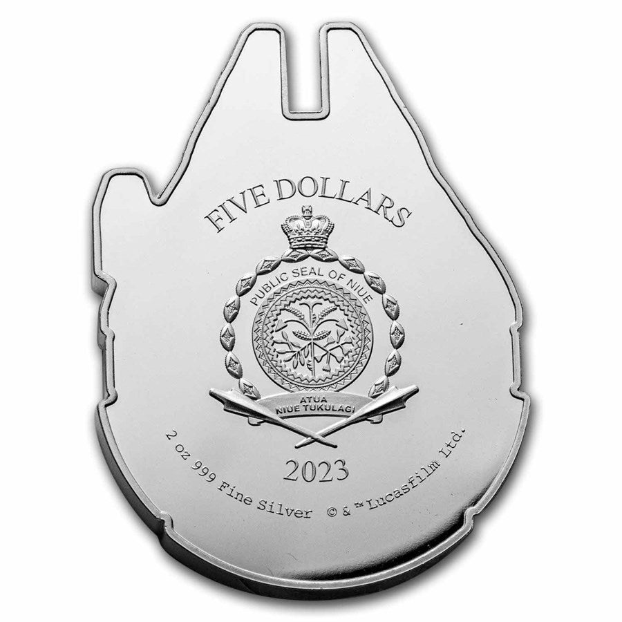 2023 Star Wars Millennium Falcon 2oz .999 Silver Piece