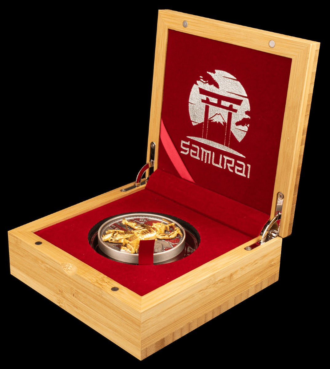 2024 Samurai 5 oz .999 Silver Coin w/24K Gold Relief