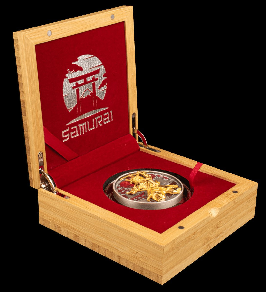 2024 Samurai 5 oz .999 Silver Coin w/24K Gold Relief