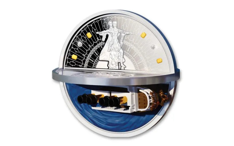 2022 Titanic 110th Anniversary 3D Shaped 2 oz .999 Silver Coin
