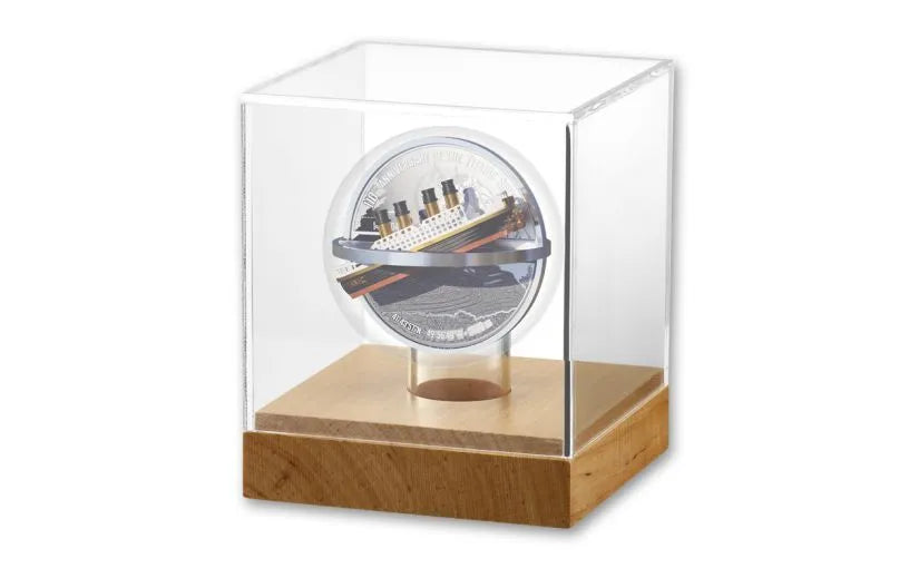 2022 Titanic 110th Anniversary 3D Shaped 2 oz .999 Silver Coin