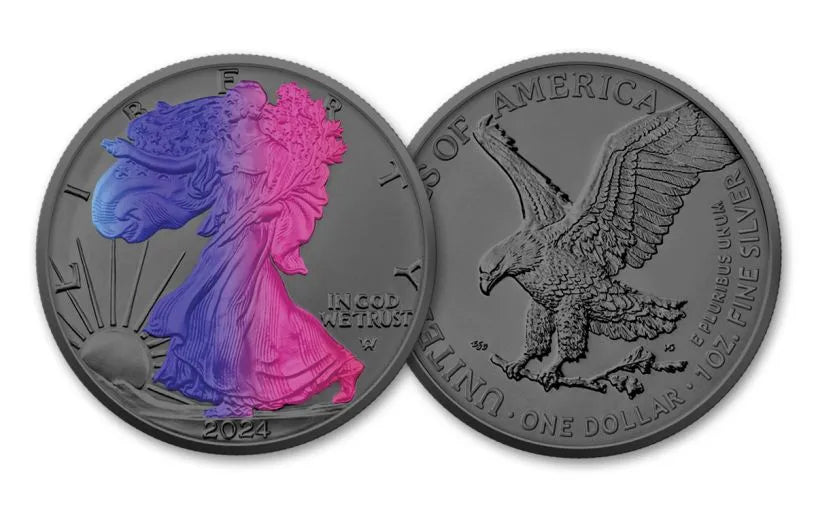 2024 American Eagle Lady Liberty Hologram & Ruthenium 1oz .999 Silver Coin