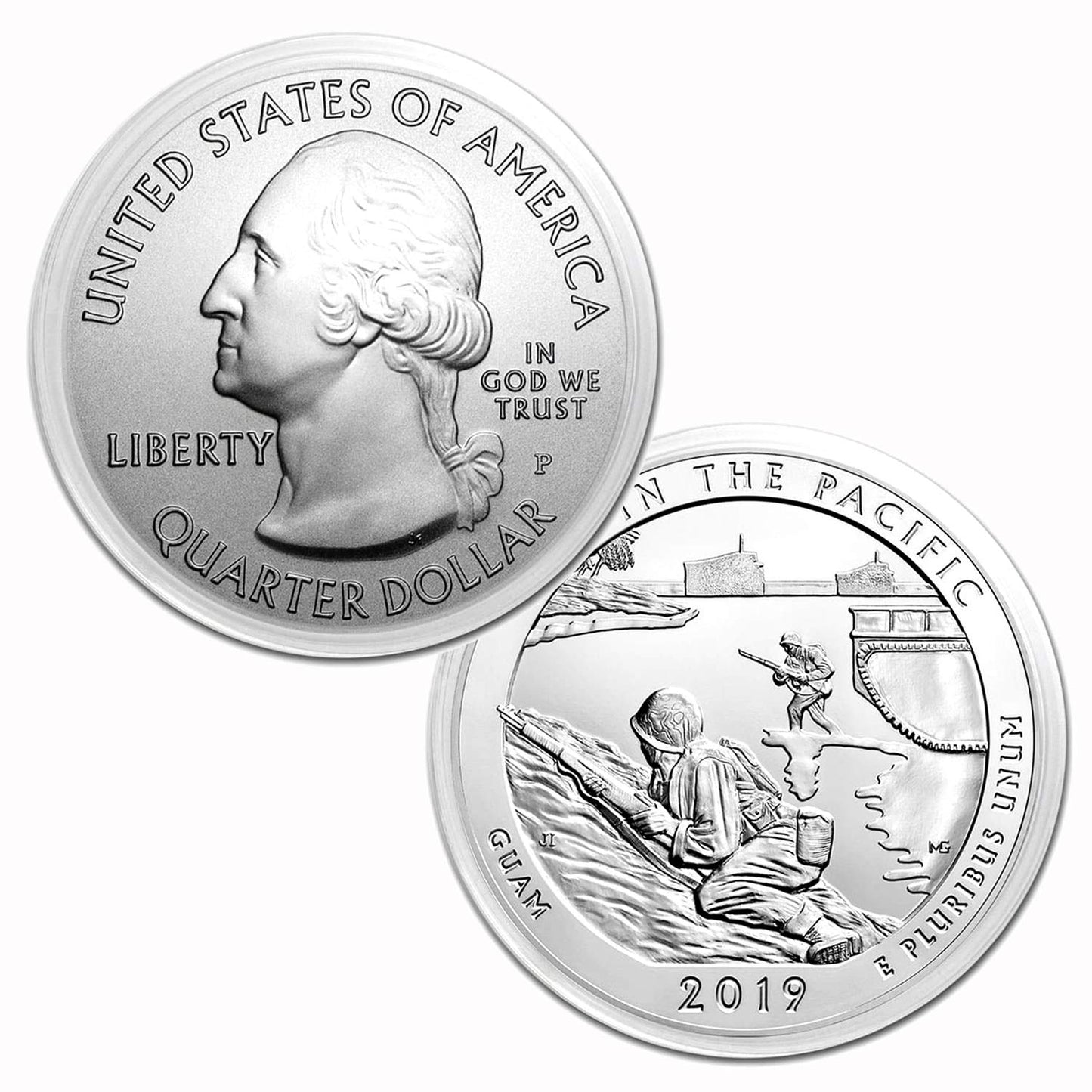 2019 America War in the Pacific 5 oz .999 Silver Coin