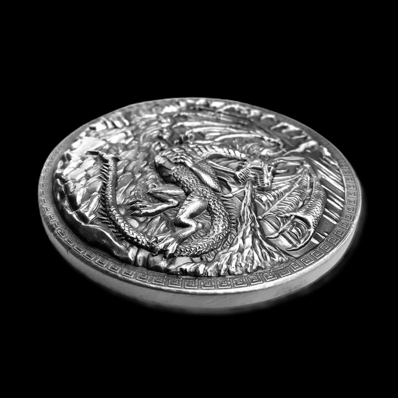 Silver Dragon vs. Viking 10 oz .999 Silver Coin