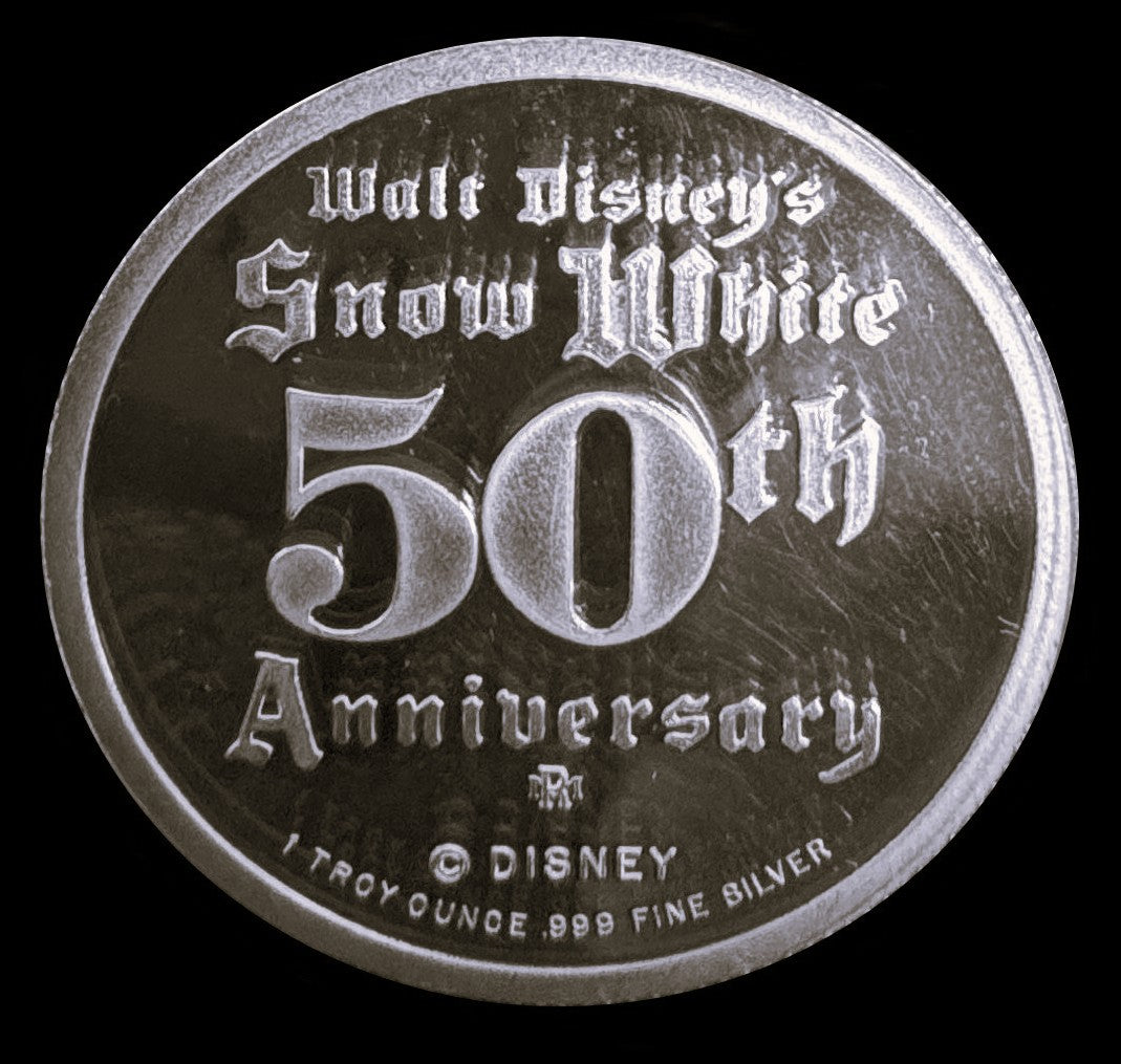1987 Disney’s 50th Snow White & The Seven Dwarfs “Sleepy” 1 oz .999 Silver Coin