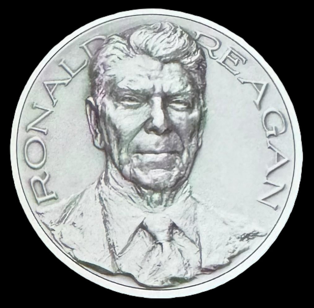 1981 Ronald Reagan Inaugural Medal 5 oz .999 Silver Coin