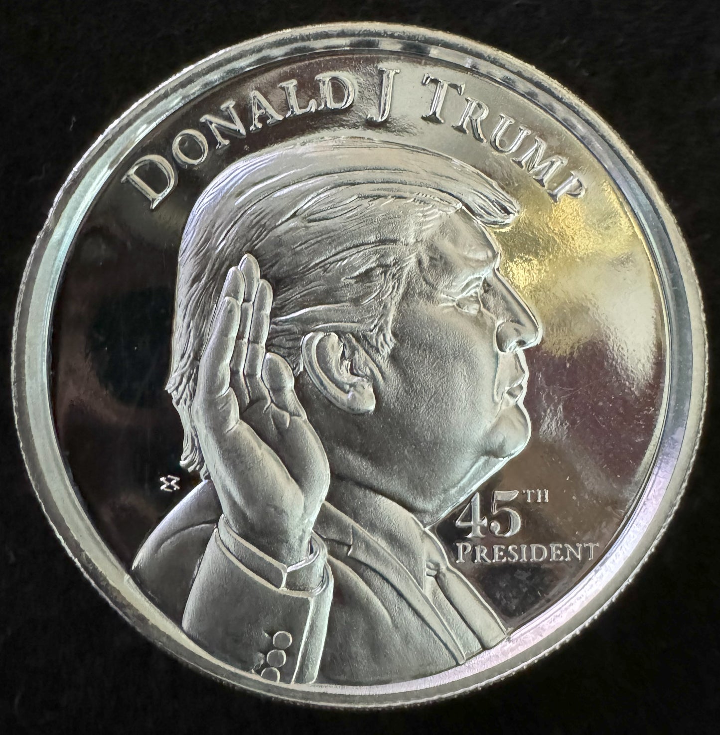 2020 President Trump High Relief 2 oz .999 Silver Coin