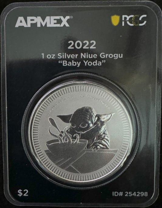 2022 Star Wars Grogu 1 oz .999 Silver Coin