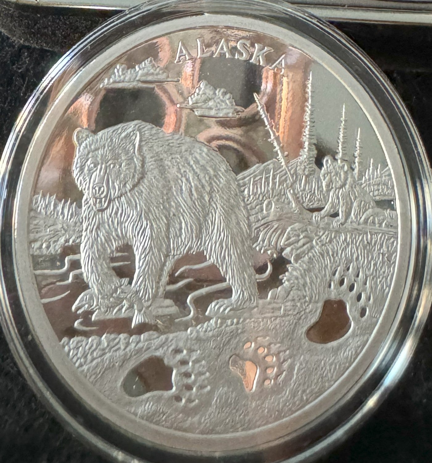 2024 Alaska Bear Tracks 1 oz .999 Silver Coin
