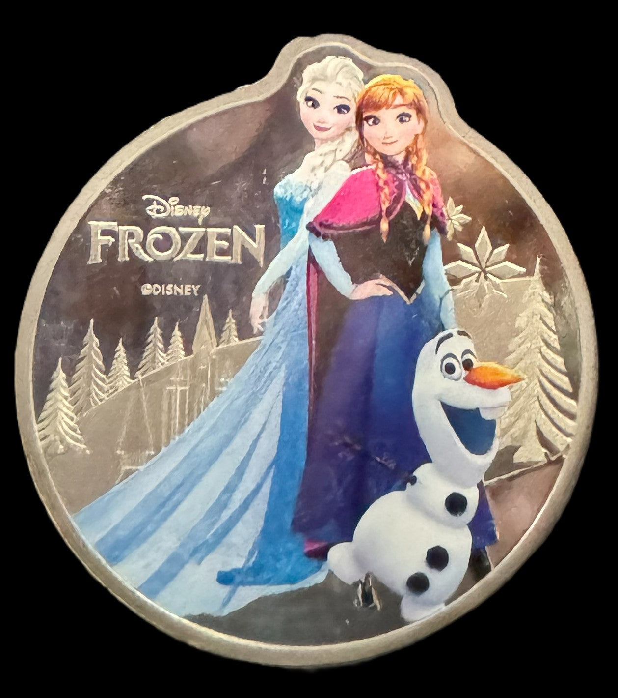 2022 Disney Frozen Colorized 1 oz .999 Silver Coin