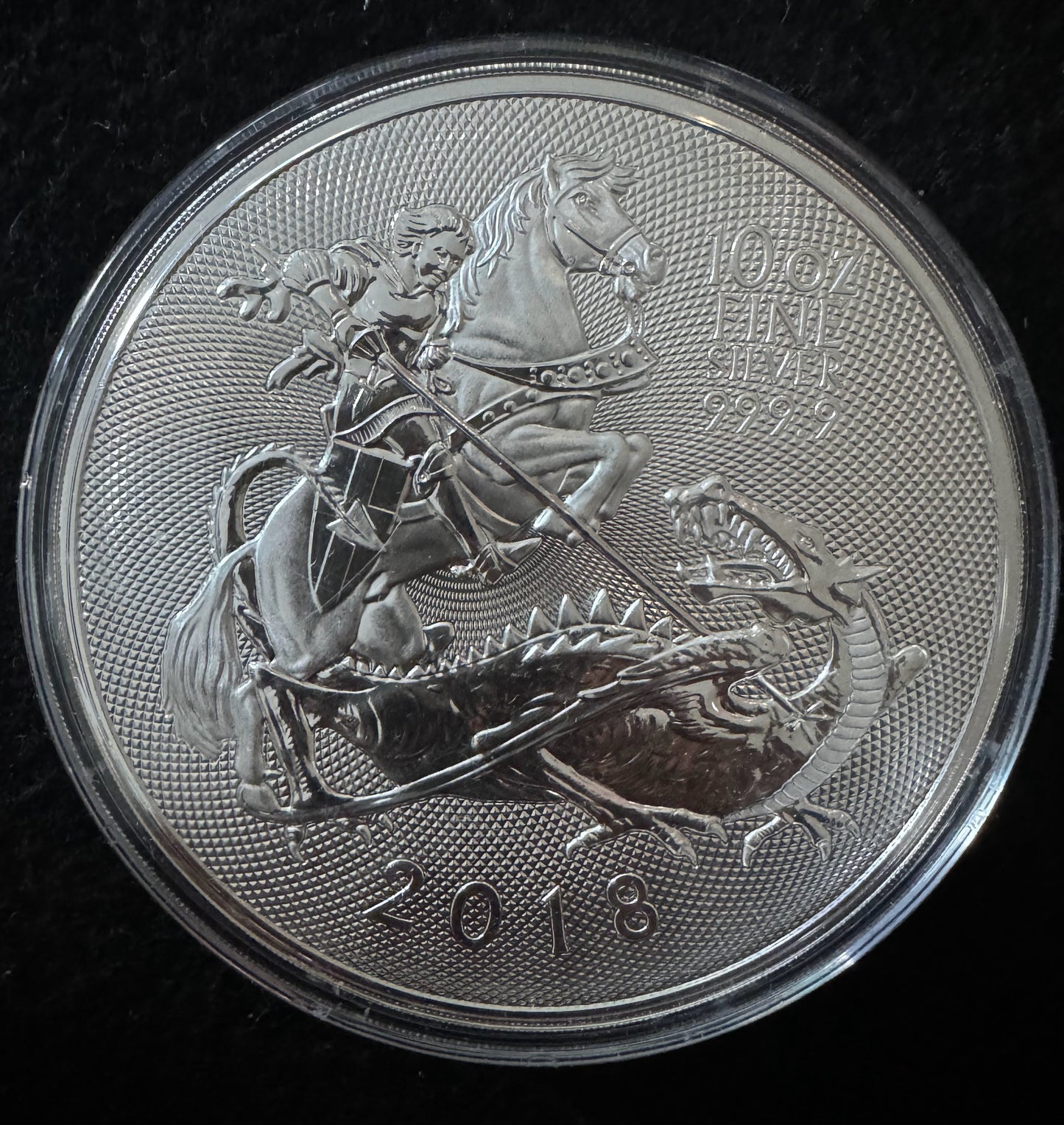 2018 British Valiant 10 oz .9999 Silver Coin