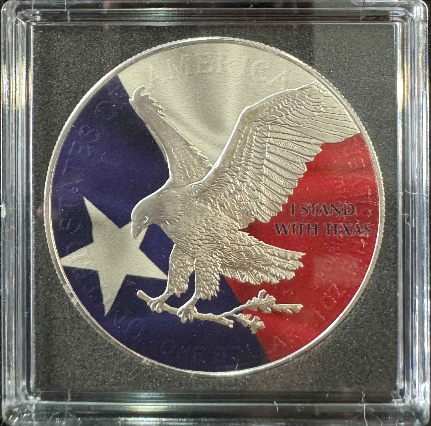 2024 American Eagle Lady Liberty I Stand with Texas 1oz .999 Silver Coin