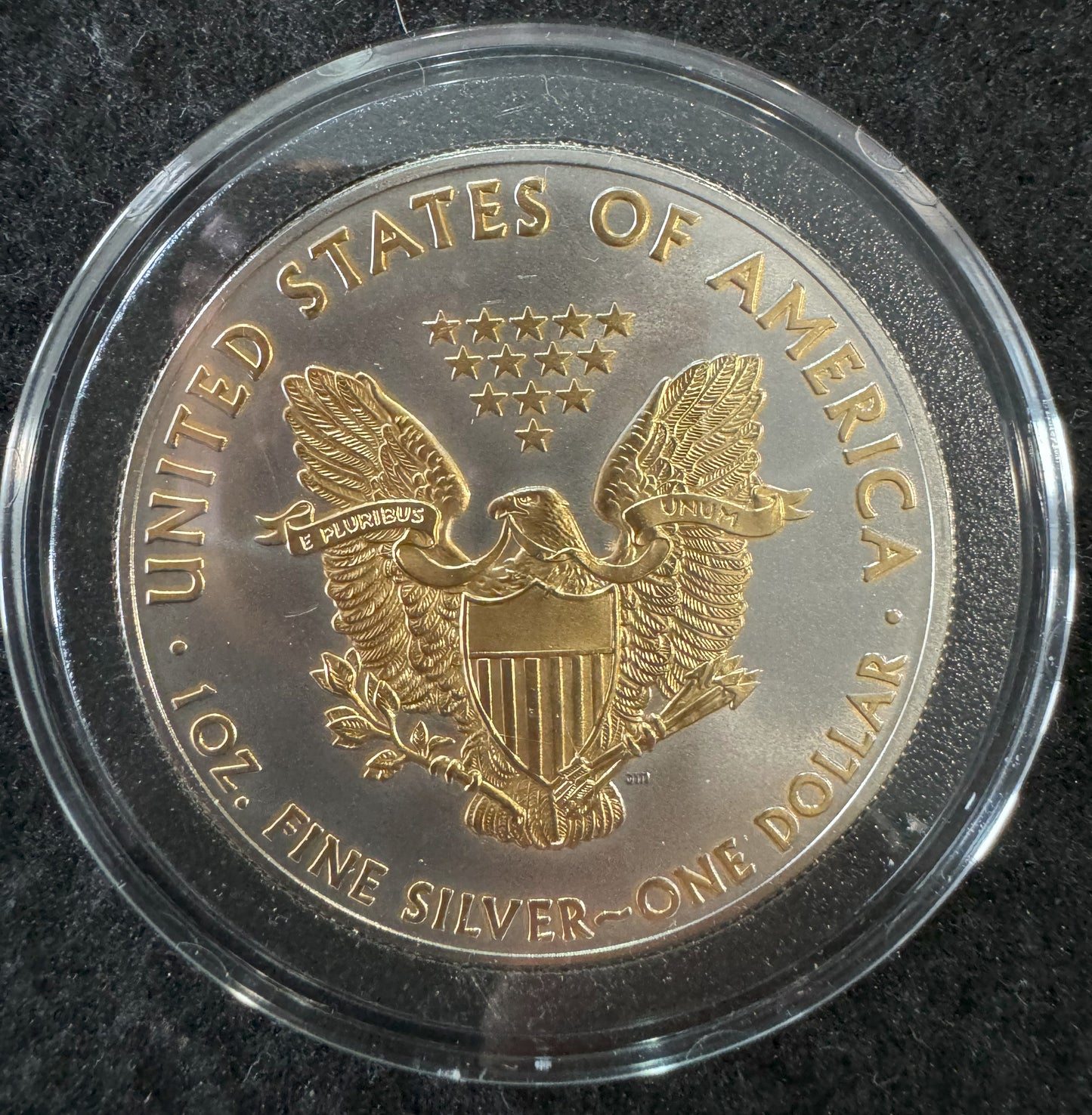 2015 American Eagle Lady Liberty 1oz .999 Silver Coin w/24k Gold Gilding