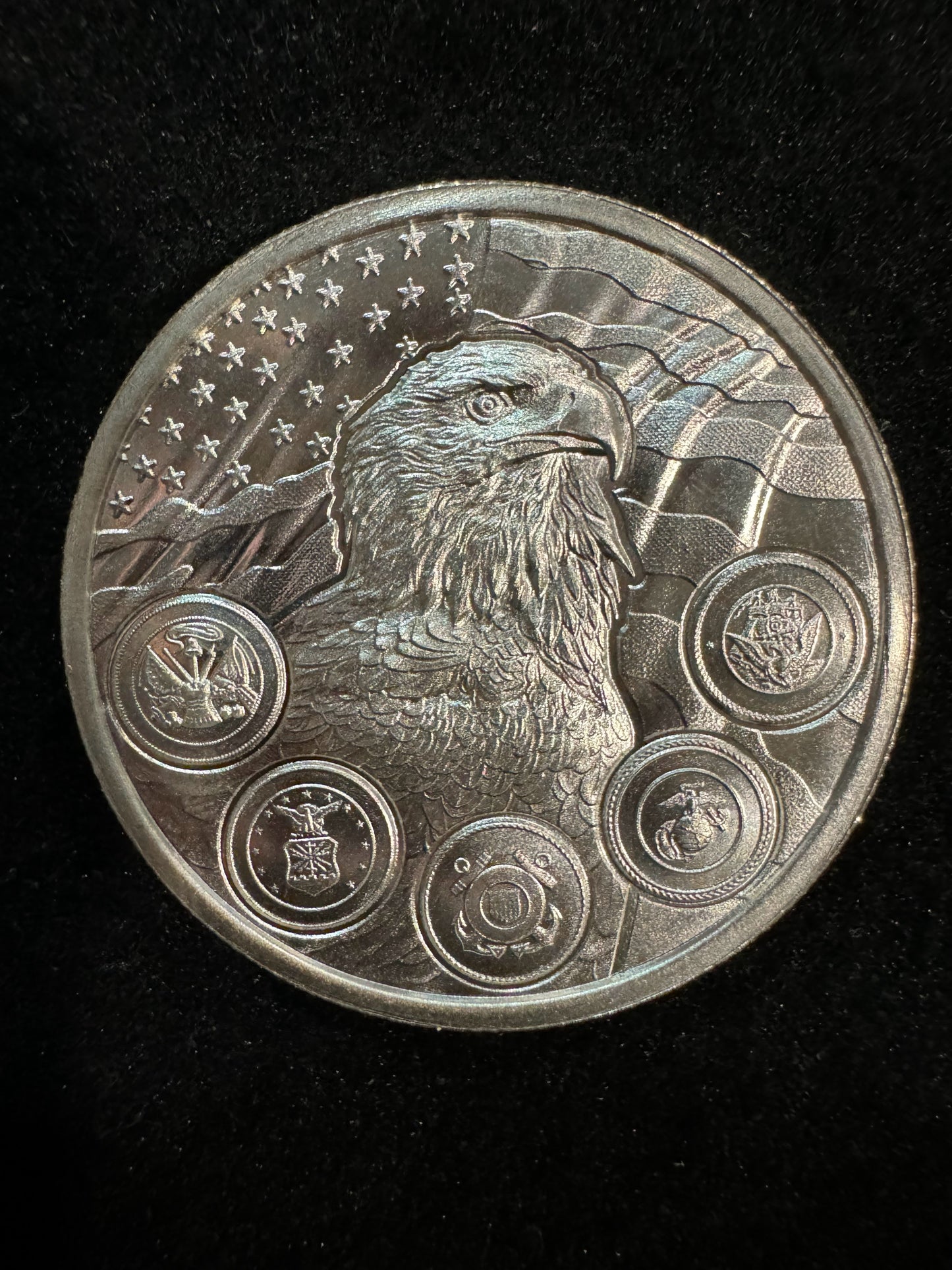 US Military Service Appreciation 2 oz Silver Coin