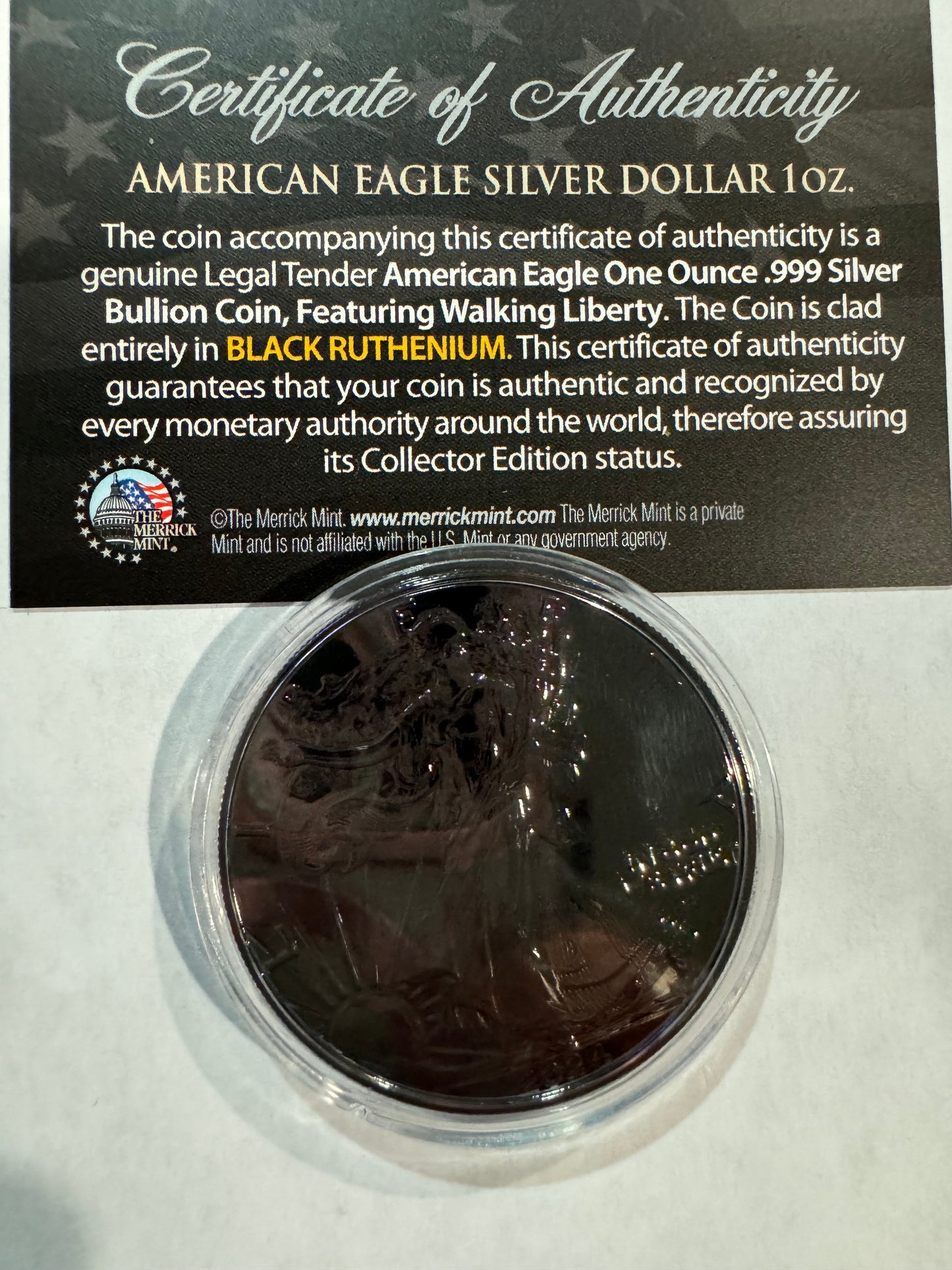 2024 American Eagle Lady Liberty Ruthenium 1oz .999 Silver Coin