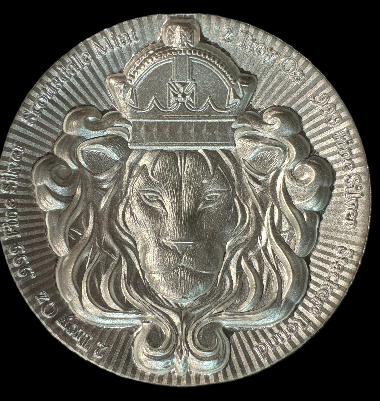 Lionhead 2 oz .999 Silver Coin