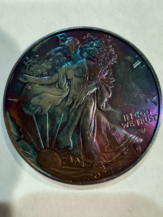2024 American Eagle Lady Liberty Monster Toned 1oz .999 Silver Coin
