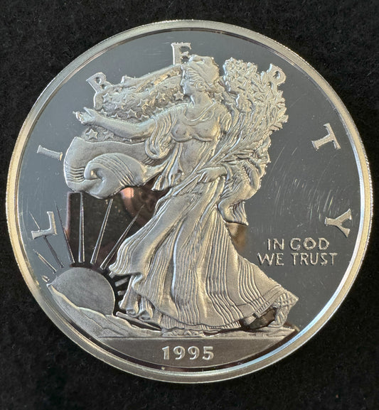 1995 American Eagle Lady Liberty 8 oz .999 Silver Coin