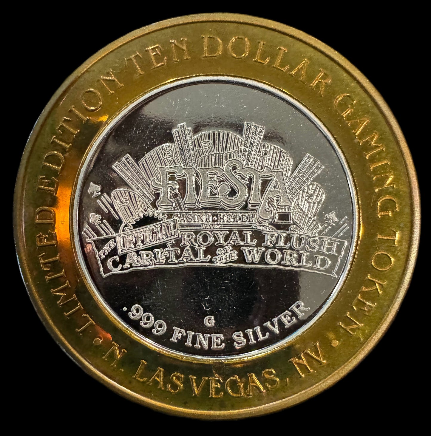 Gaming Token Las Vegas Fiesta Casino Silver Coin