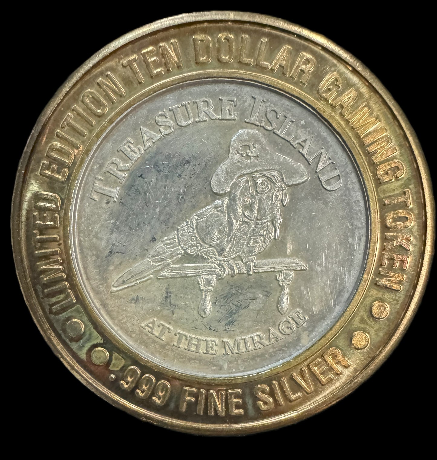 Gaming Token Las Vegas Treasure Island Casino Silver Coin