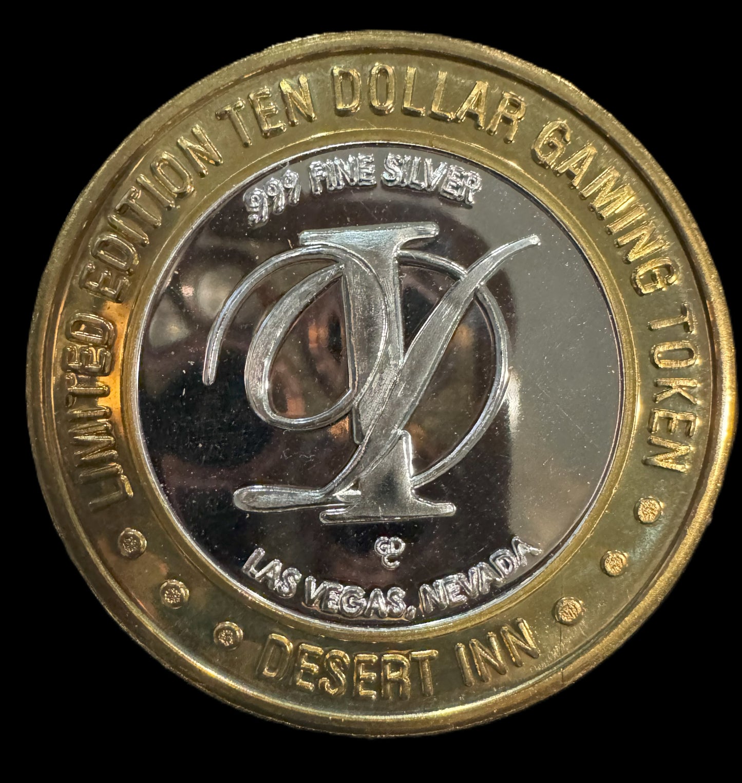 Gaming Token Las Vegas Desert Inn Casino Silver Coin