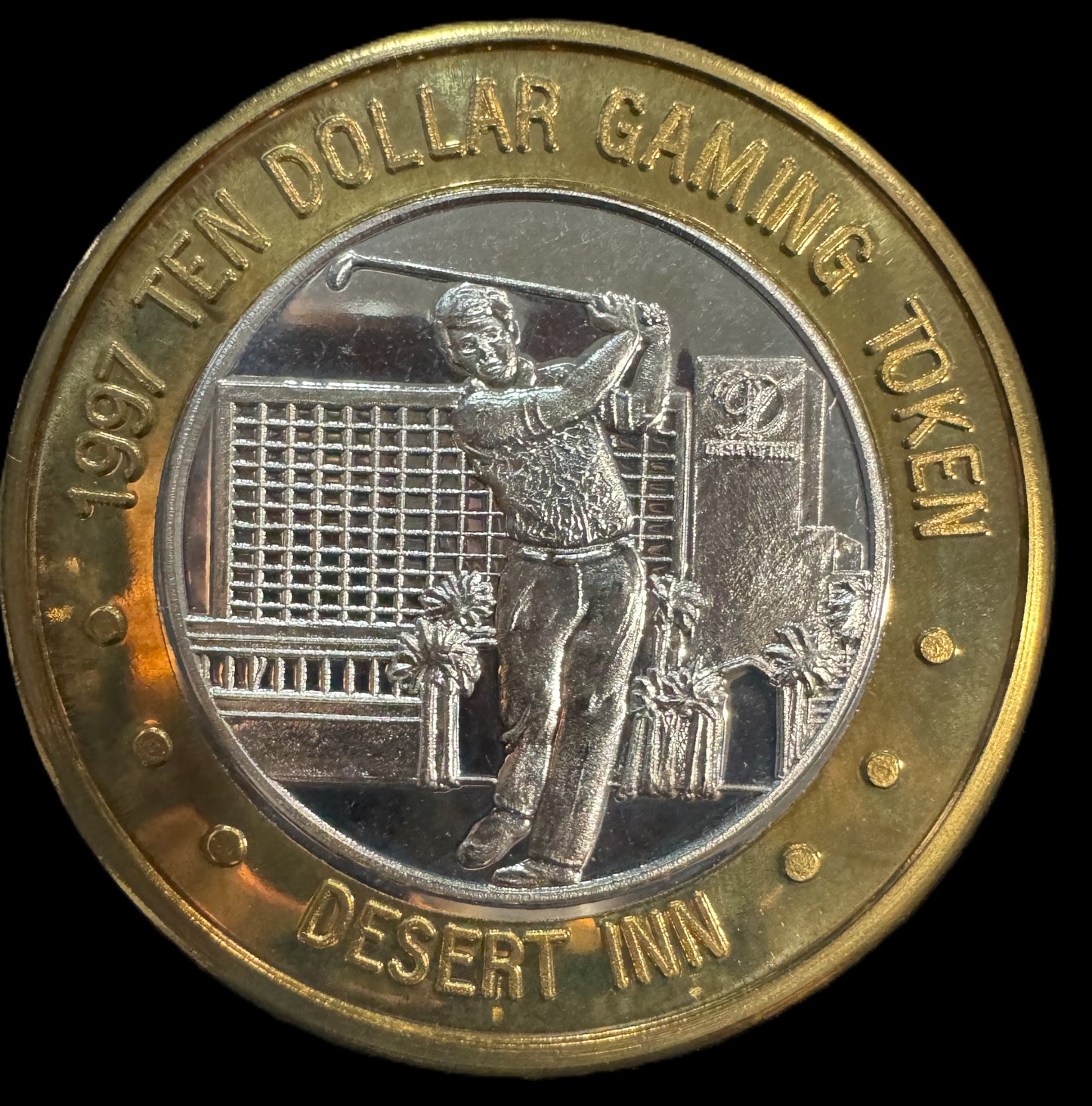 Gaming Token Las Vegas Desert Inn Casino Silver Coin