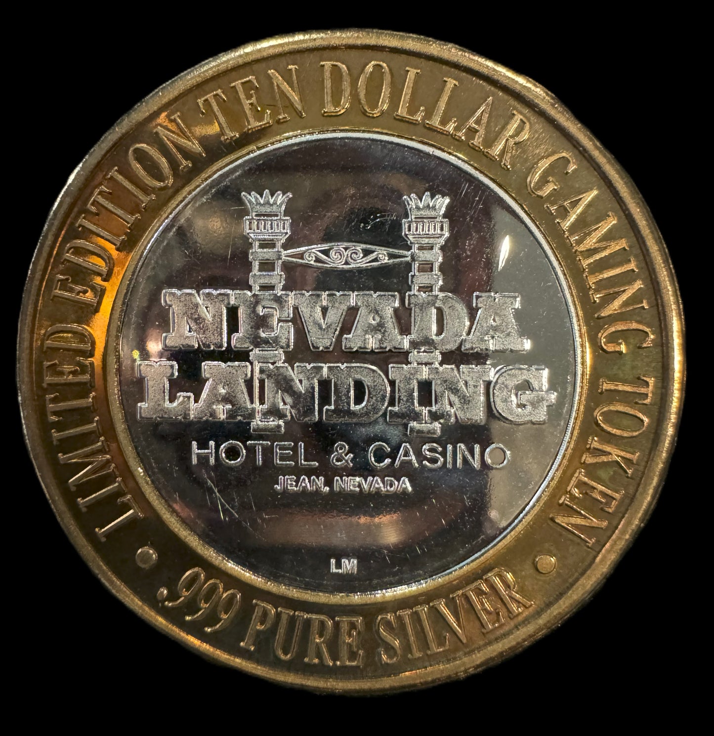 Gaming Token Nevada Landing Casino Silver Coin