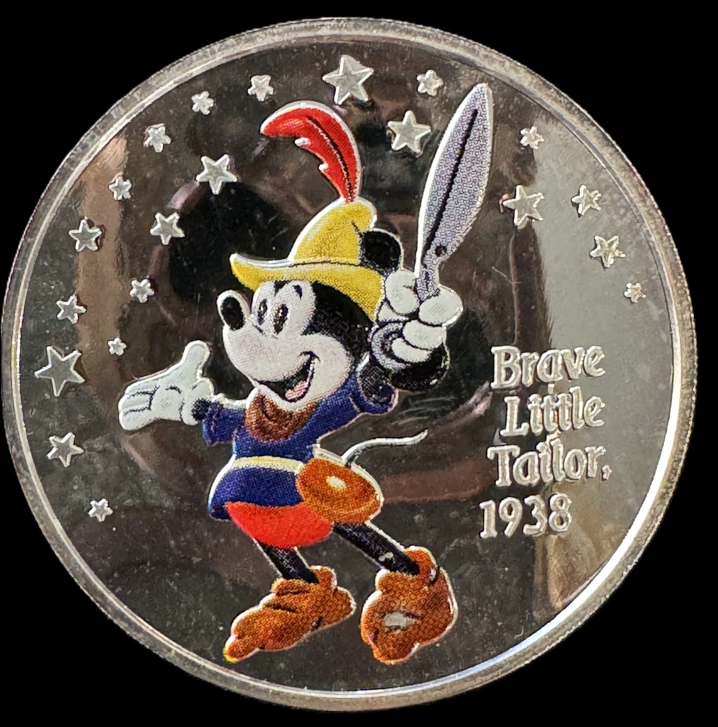 Disney 75 Years with Mickey Colorized 6 - 1 oz .999 Silver Coin #k418