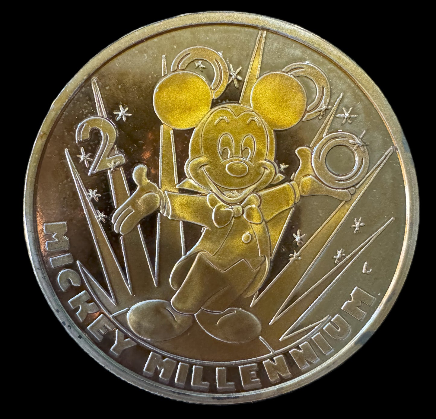 2000 Disney Mickey Millennium 1 oz .999 Silver Coin