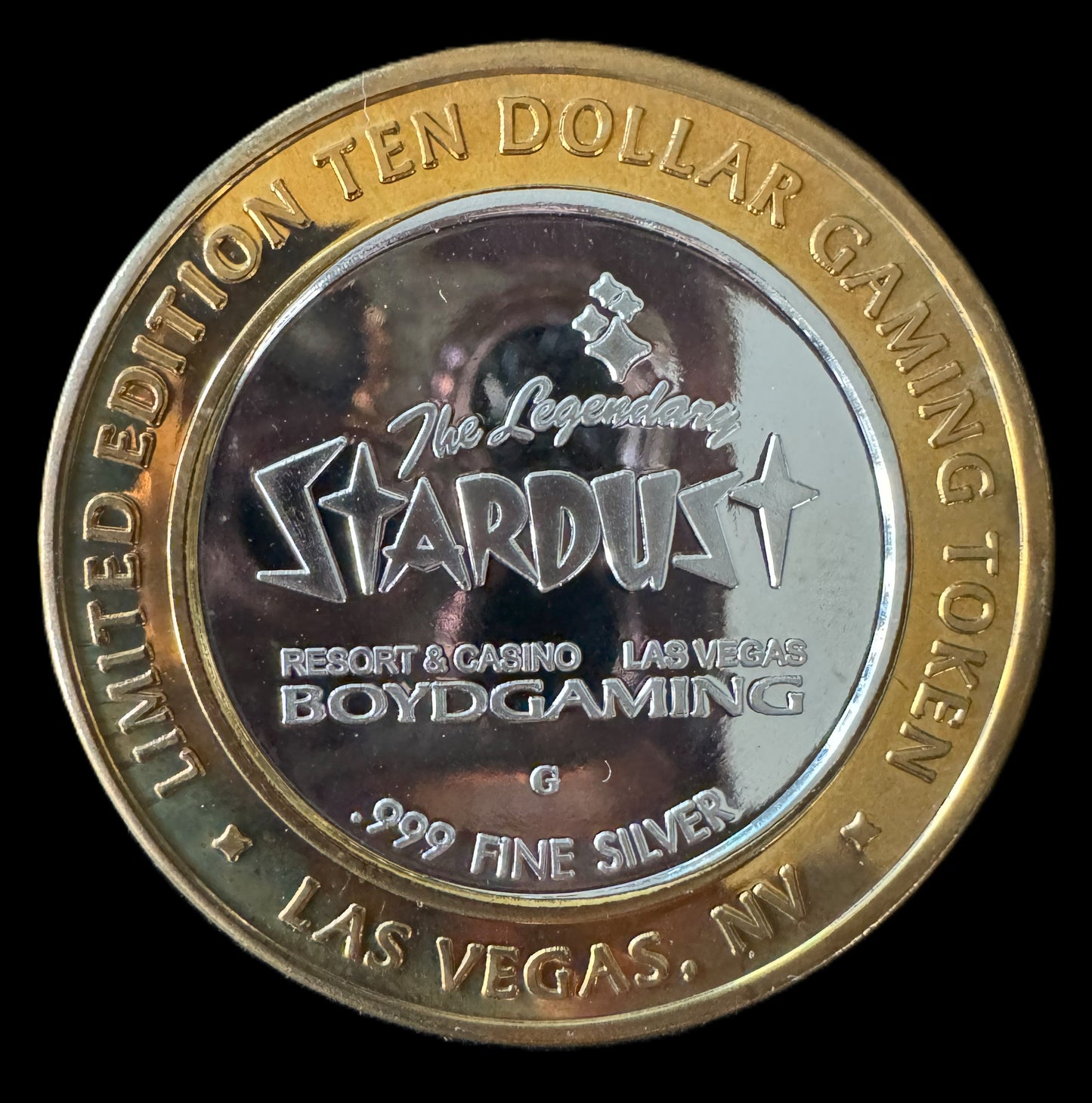 Gaming Token Las Vegas Stardust Casino Silver Coin