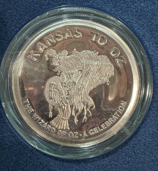 1989 Wizard of OZ – Cowardly Lion 1 oz Silver Coin