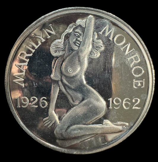 1926-1962 Marilyn Monroe Nude 1 oz .999 Silver Coin