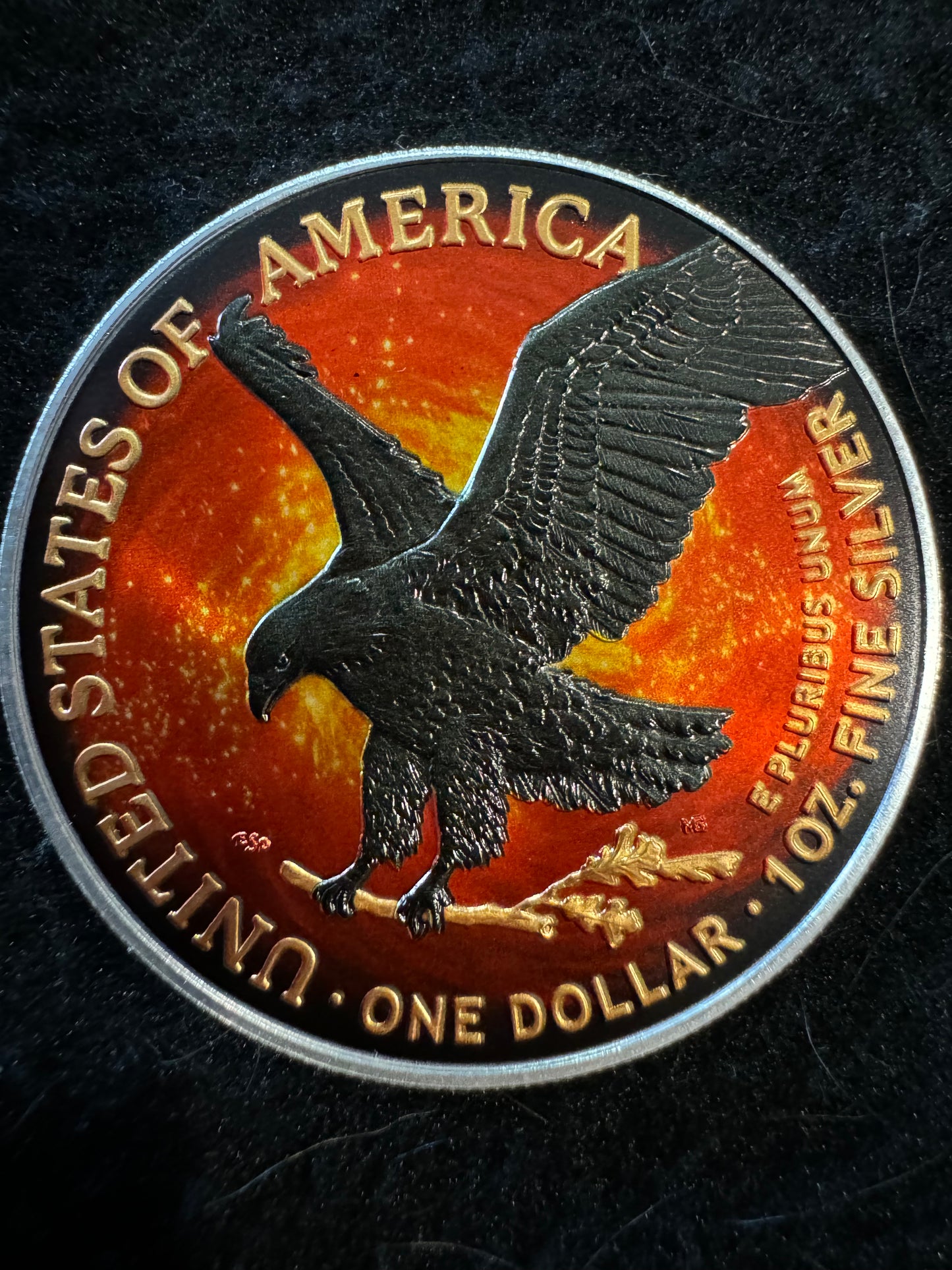 2024 American Eagle Lady Liberty Burning Galaxy 1 oz .999 Silver Coin