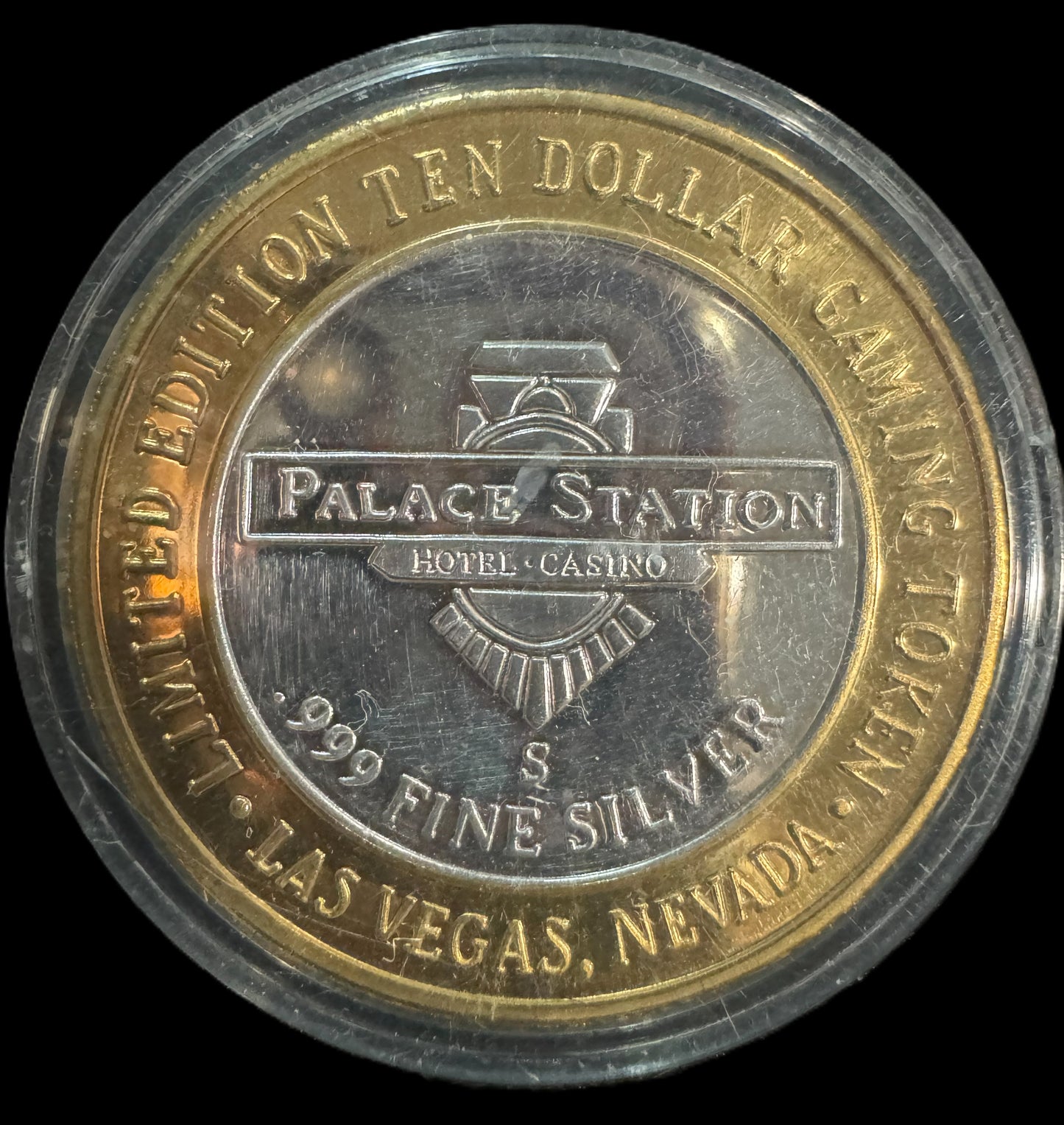 Gaming Token LV Palace Station “Marilyn Monroe” Casino Silver Coin