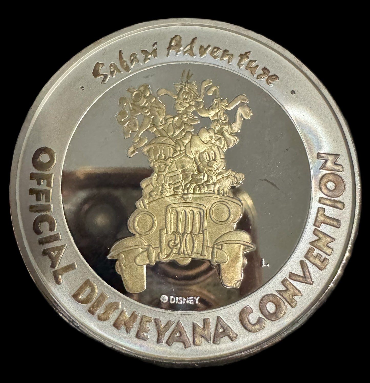 1999 Disneyana Convention Safari Adventure 1 oz .999 Silver Coin COA #555