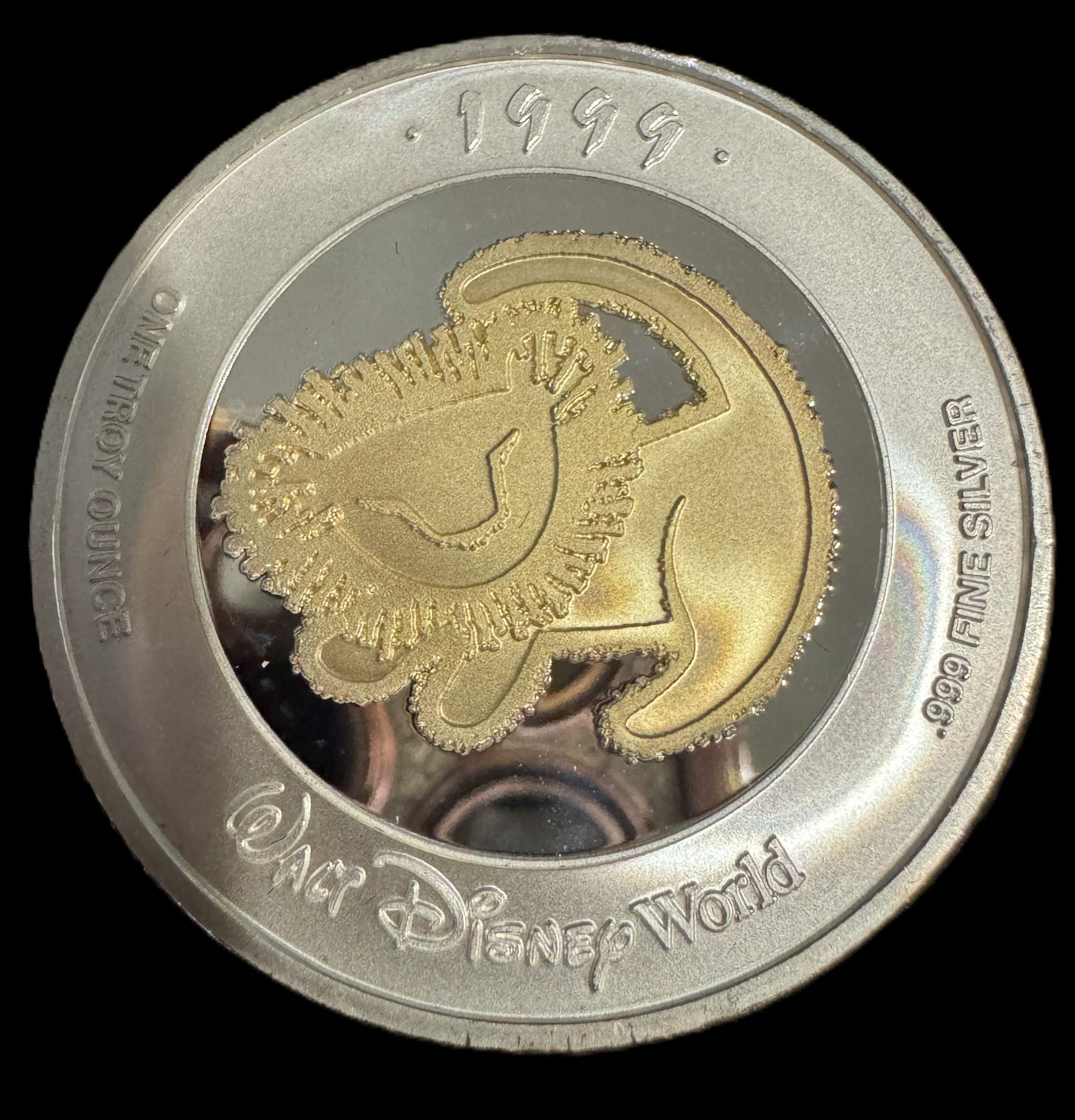 1999 Disneyana Convention Safari Adventure 1 oz .999 Silver Coin COA #555