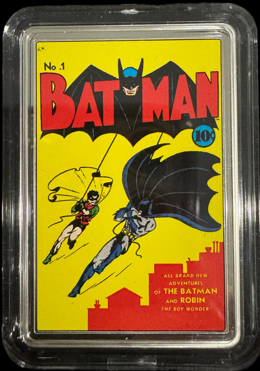 2023 DC Comix Series Batman 1st Edition 2 oz .999 Silver Bar