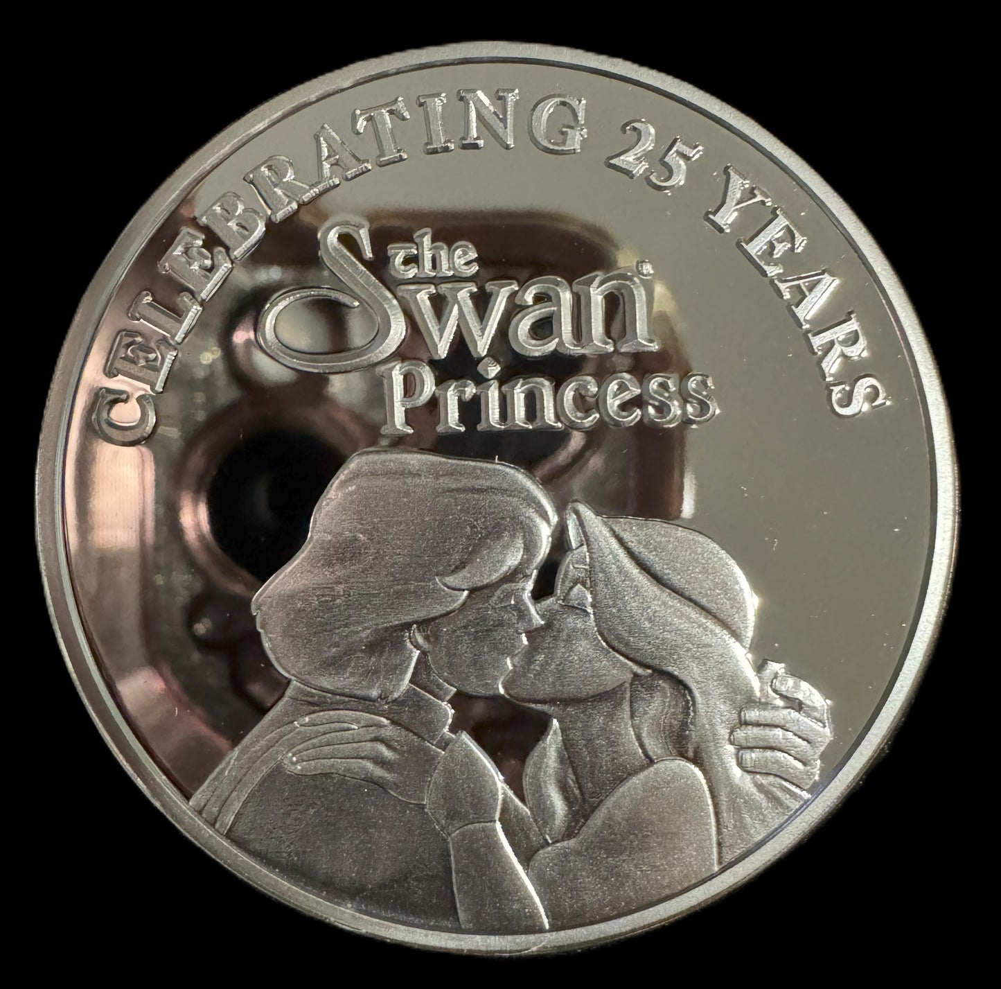 2019 Disney The Swan Princess 25th Anniversary 1 oz .999 Silver Coin Style #2.