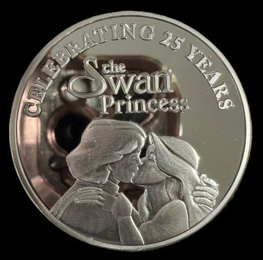 2019 Disney The Swan Princess 25th Anniversary 1 oz .999 Silver Coin Style #2.
