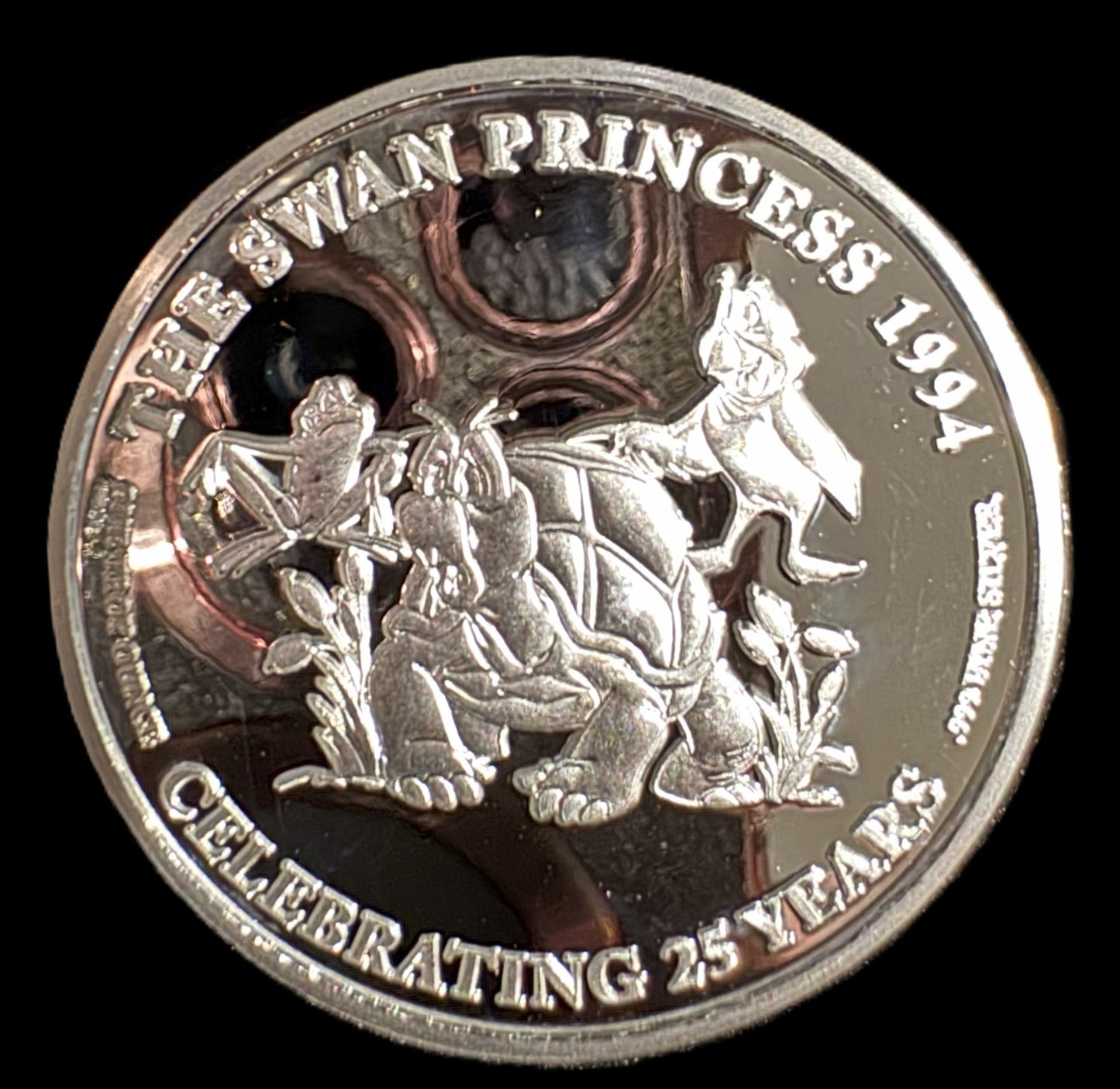 2019 Disney The Swan Princess 25th Anniversary 1 oz .999 Silver Coin Style #1.