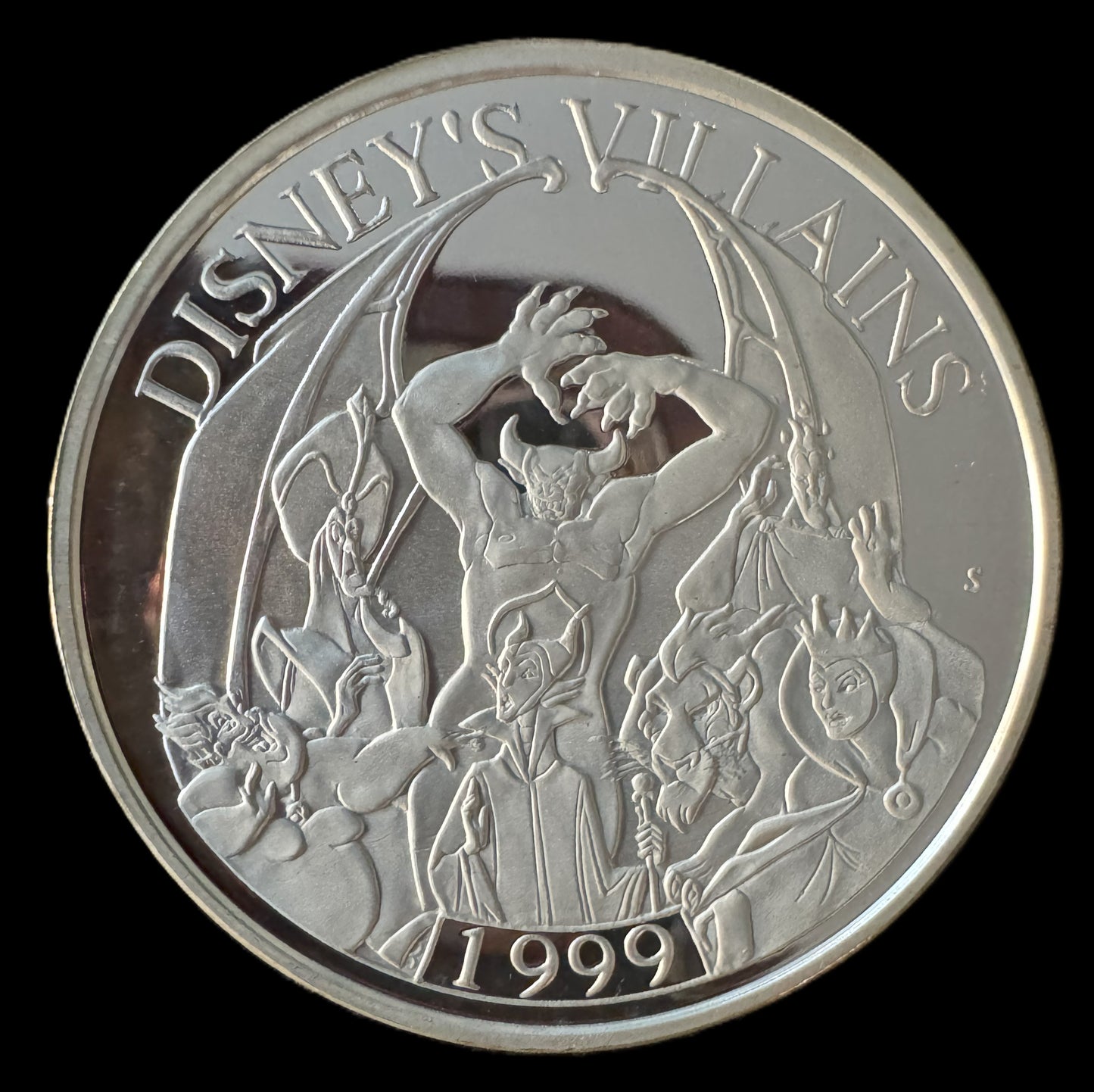 1999 Disney Villains 1 oz .999 Silver Coin