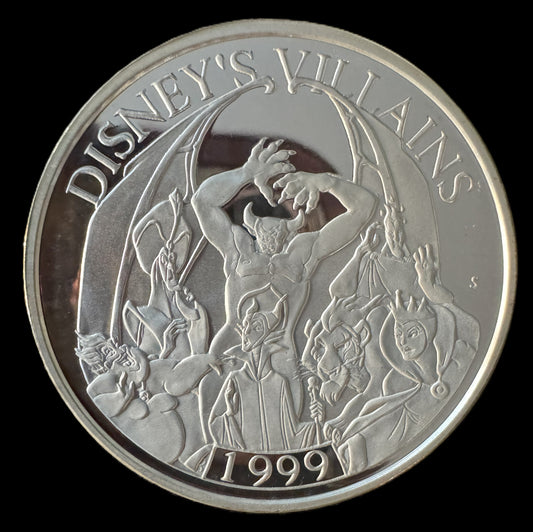 1999 Disney Villains 1 oz .999 Silver Coin