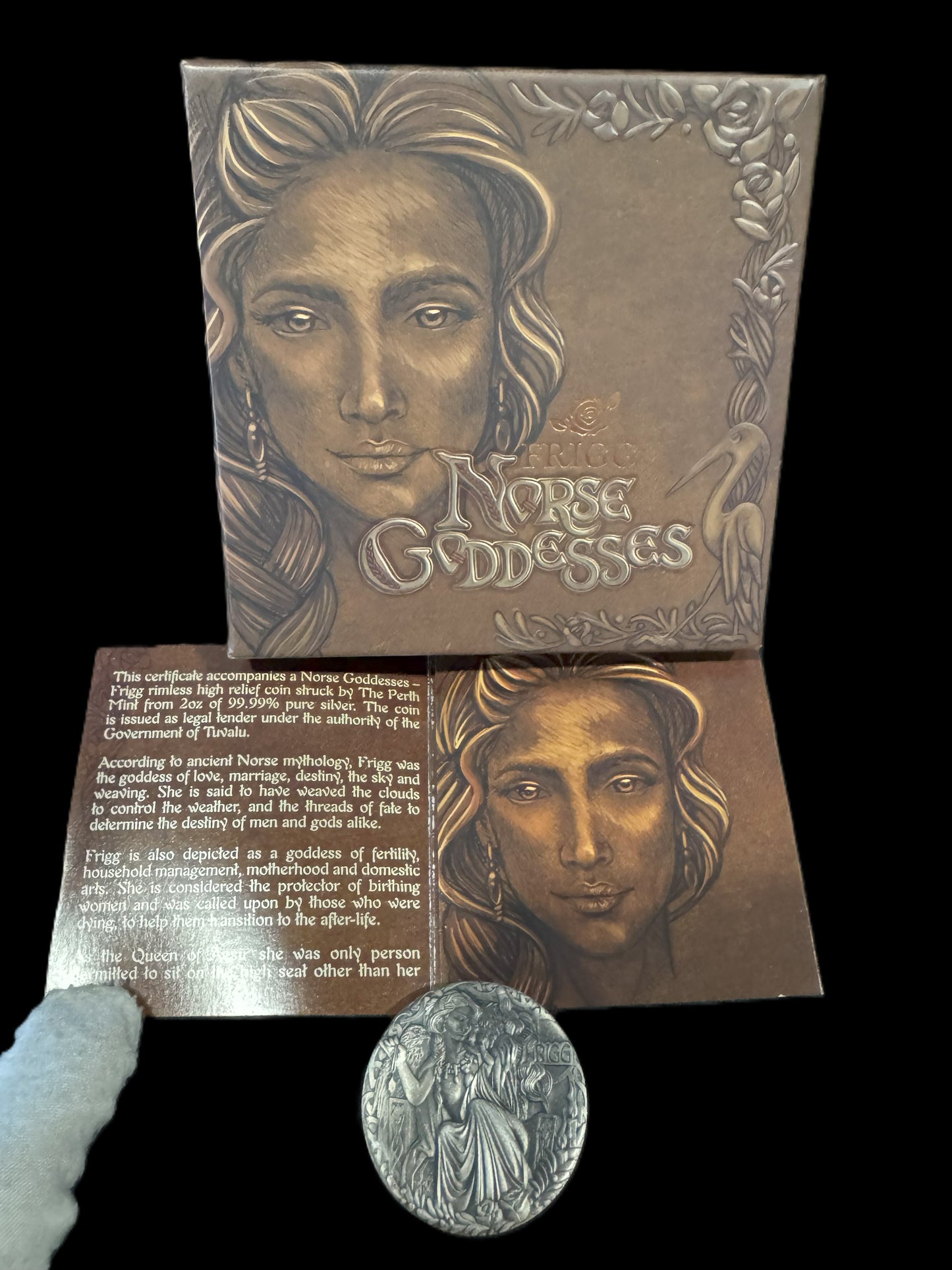 2017 Norse Goddesses Frigg 2 oz .999 Silver Coin