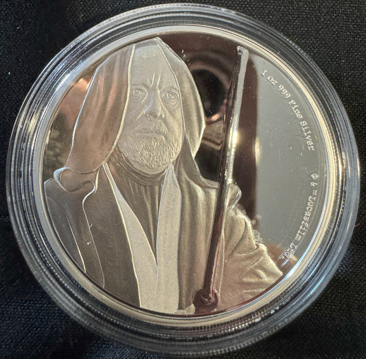2017 Star Wars Obi-Wan Kenobi 1 oz .999 Silver Coin