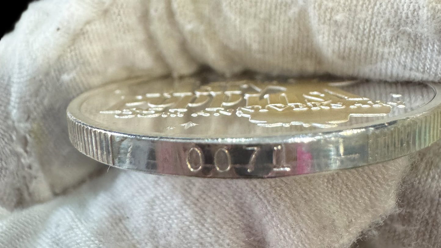 1999 Disney Mary Poppins 35th Anniversary 1 oz .999 Silver Coin w/24K Gold Relief
