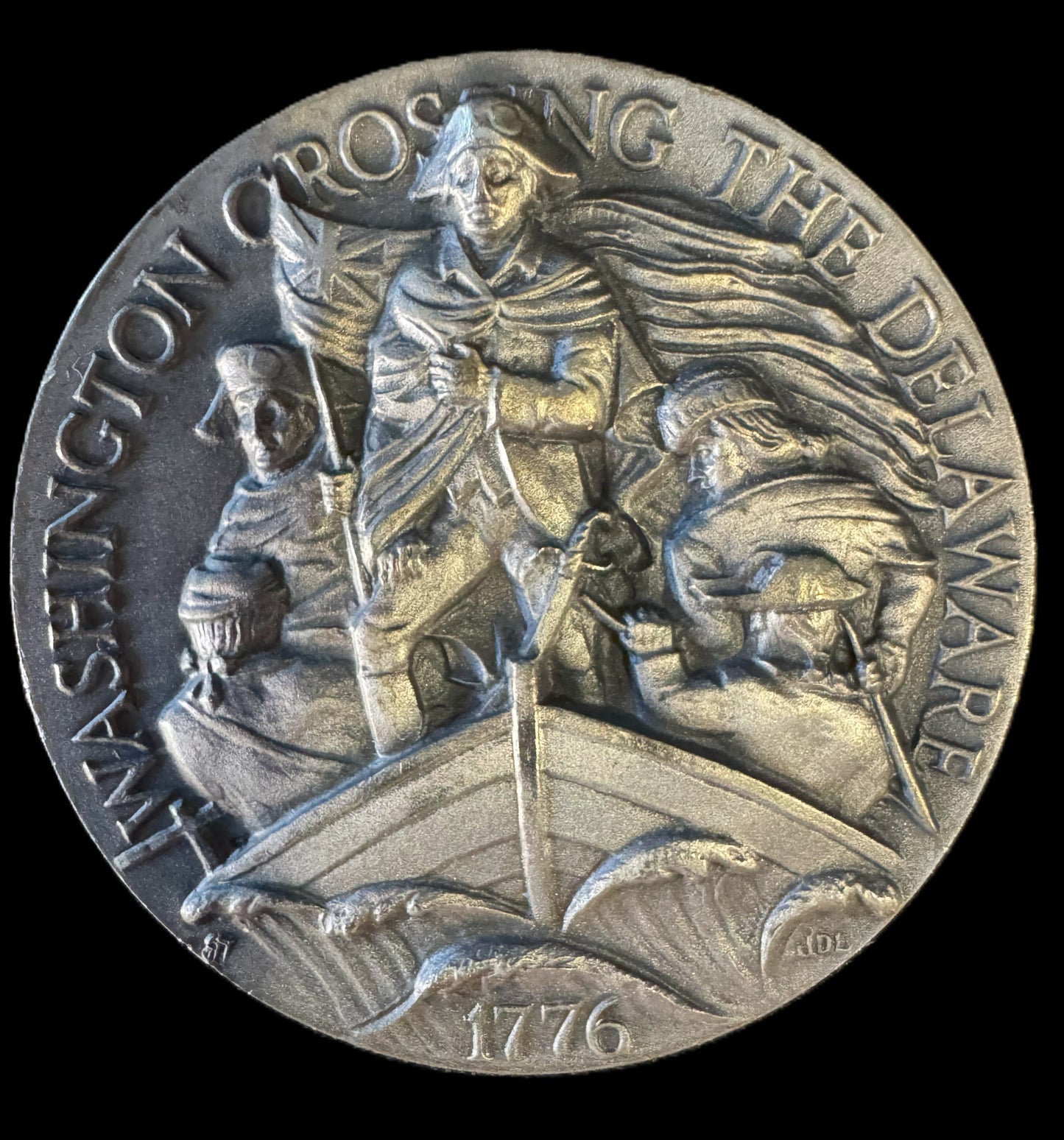 1776 Washington Crossing the Delaware 1.28 oz .999 Silver Coin