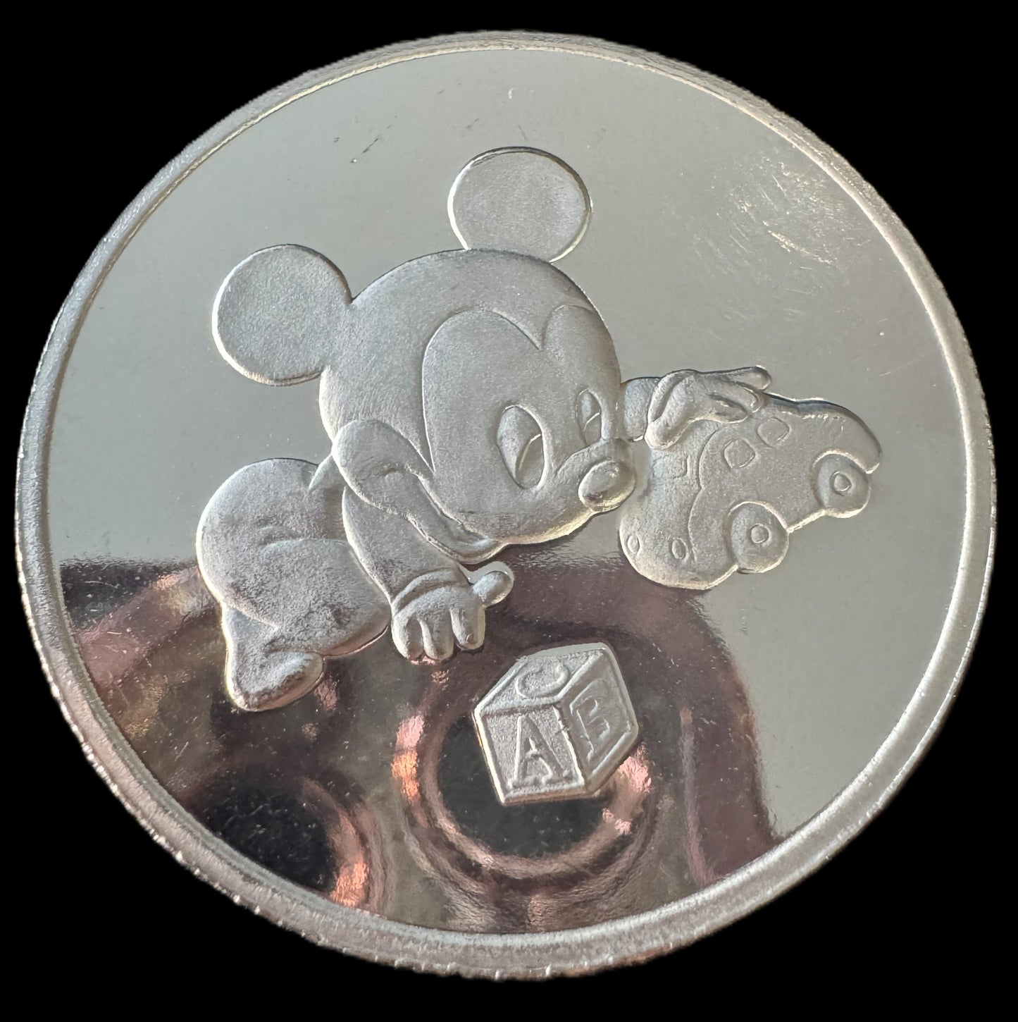 1989 Disney “Baby’s 1st Treasure” 1 oz .999 Silver Coin