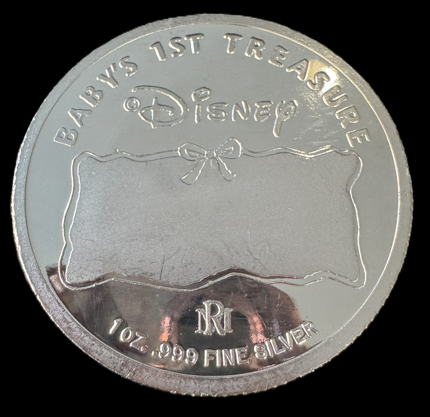 1989 Disney “Baby’s 1st Treasure” 1 oz .999 Silver Coin